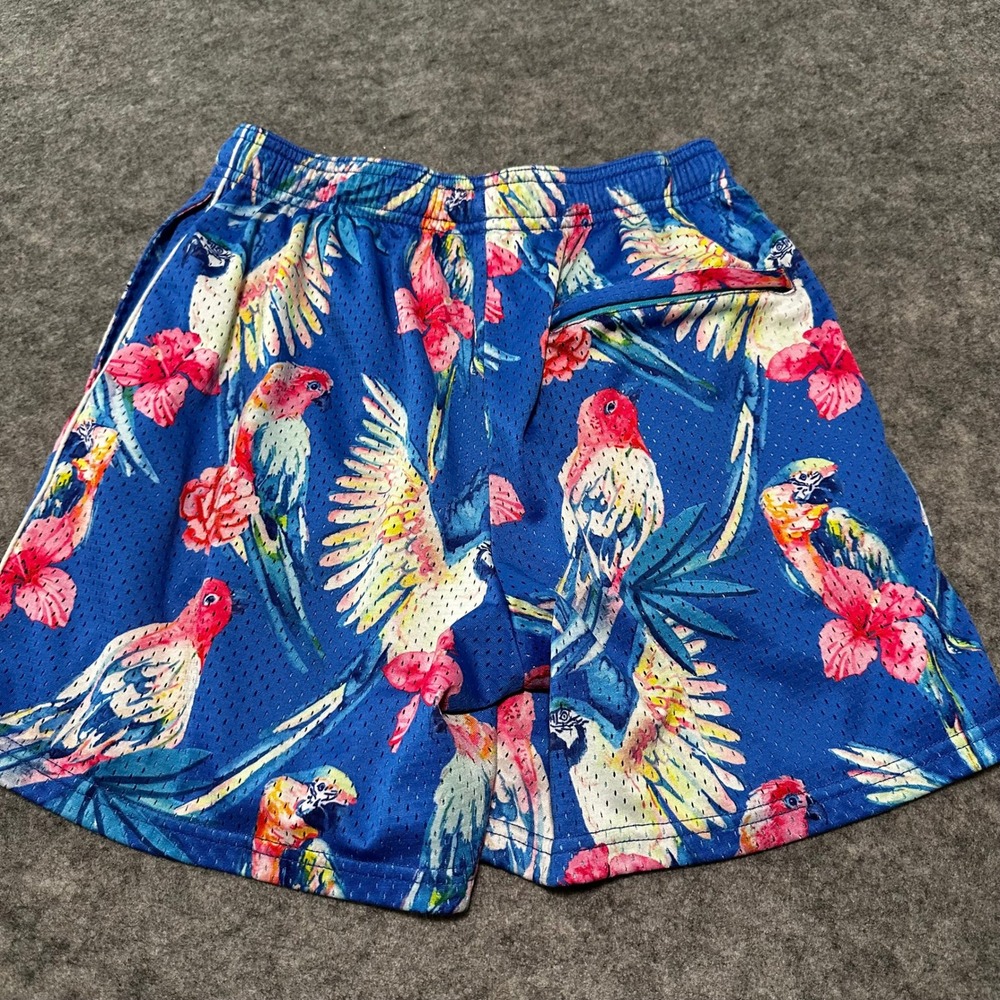 Chubbies Athletic Shorts Mens S Multicolor Parrot Mesh Activewear Preppy - Picture 3 of 13